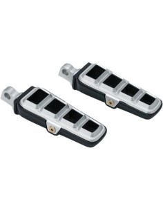 ESTRIBERAS DILLINGER CON ANCLAJES MACHO PLATEADO KURYAKYN