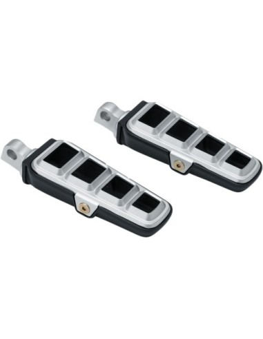 ESTRIBERAS DILLINGER PLATEADO-NEGRO CON ANCLAJES MACHO ESTRIBERAS DILLINGER PLATEADO-NEGRO CON ANCLAJES MACHO