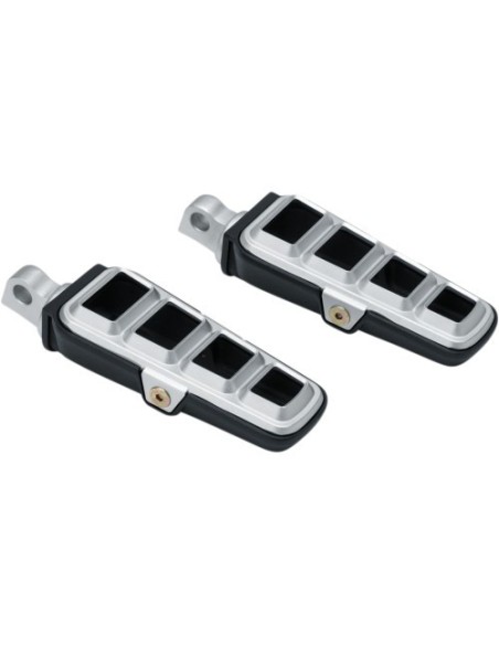 ESTRIBERAS DILLINGER CON ANCLAJES MACHO PLATEADO KURYAKYN