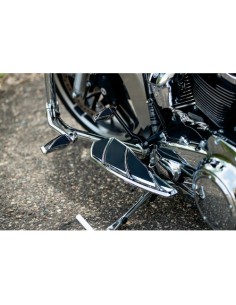 ESTRIBERAS PHANTOM CROMADO - NEGRO BRILLANTE