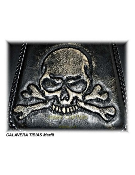 ALFORJAS SUPER-STAR RIGIDAS TEX CALAVERAS TIBIAS FONDO MARFIL