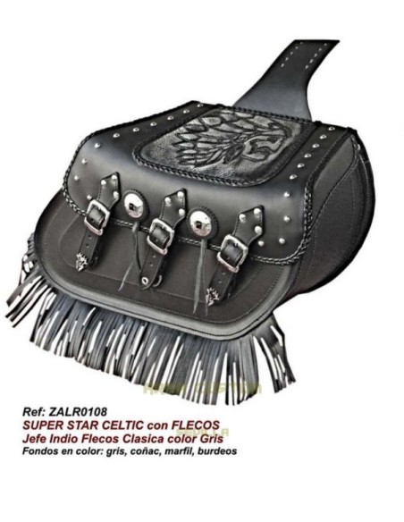 ALFORJAS SUPER-STAR RIGIDAS CELTIC CLASICAS FLECOS JEFE INDIO FO