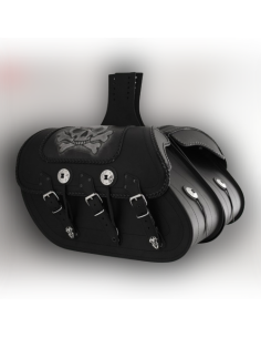 ALFORJAS SUPER-STAR RIGIDAS BASICAS TRENZADA CALAVERA TIBIAS UNIVERSAL