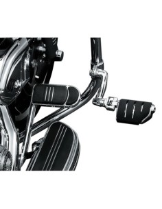 ESTRIBERAS HIGHWAY DUALLY DESPL LONGHORN CON ESTRIBERAS TRIDENT Y ABRAZADERAS 32 MM CROM KURYAKYN