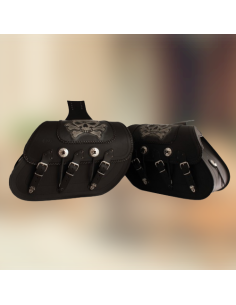 ALFORJAS SUPER-STAR RIGIDAS CELTIC BASICAS CALAVERA TIBIAS FONDO