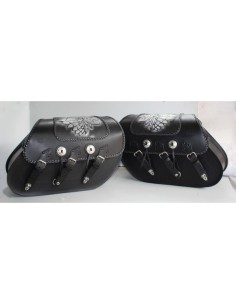 ALFORJAS SUPER-STAR RIGIDAS CLASICA JEFE INDIO TRENZADO