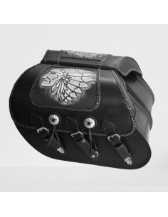 ALFORJAS SUPER-STAR RIGIDAS CELTIC CLASICAS JEFE INDIO FONDO GRI