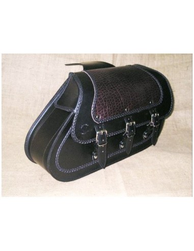 ALFORJAS PIEL GRECIO NEGRO COCO UNIVERSAL