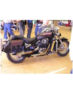 ALFORJAS PIEL STAR NEGRO COCO