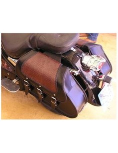 ALFORJAS PIEL STAR NEGRO COCO