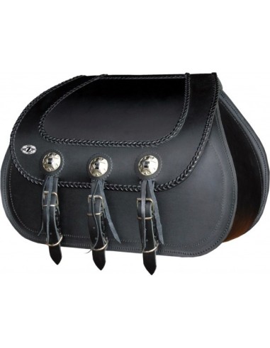 ALFORJAS RIGIDAS PIEL BASICA JABATO