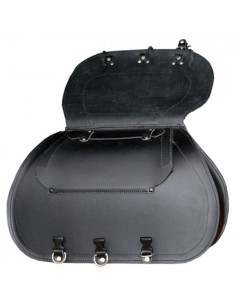 ALFORJAS RIGIDAS PIEL BASICA JABATO