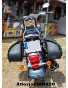 ALFORJAS RIGIDAS PIEL BASICA JABATO