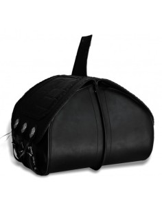 ALFORJAS RIGIDAS PIEL BASICA JABATO TRENZADO COCO