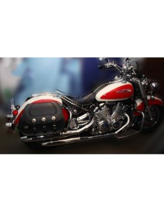 ALFORJAS RIGIDAS PIEL BASICA JABATO TRENZADO COCO