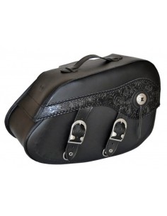 ALFORJAS PIEL RIGIDAS LEPANTO GOTICA TRENZADAS