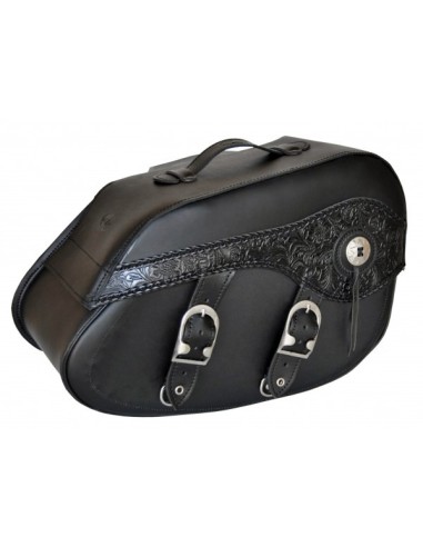 ALFORJAS PIEL RIGIDAS LEPANTO GOTICA TRENZADAS ALFORJAS PIEL RIGIDAS LEPANTO GOTICA TRENZADAS