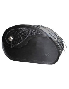 ALFORJAS PIEL RIGIDAS NAPOLEÓN BLACK DANDY