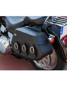 ALFORJAS PIEL PIZARRO BASICAS TRENZADA UNIVERSAL