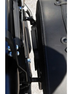 ALFORJAS PIEL RIGIDAS VENDETTA HONDA REBEL LOGO REBEL