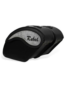 ALFORJAS PIEL RIGIDAS ECLIPSE HONDA REBEL LOGO REBEL