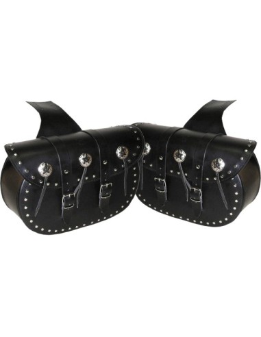 ALFORJAS PIEL KANSAS CLÁSICA UNIVERSAL