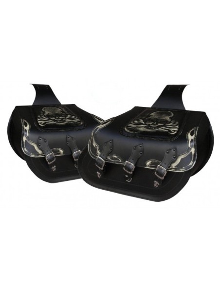 ALFORJAS SUPER STAR RIGIDAS BASICAS CALAVERA TIBIAS TEX