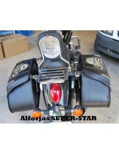 ALFORJAS SUPER STAR RIGIDAS BASICAS CALAVERA TIBIAS TEX