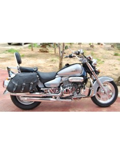 ALFORJAS PIEL IKARO TRENZADO GOTICO