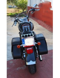 ALFORJAS PIEL IKARO TRENZADO GOTICO