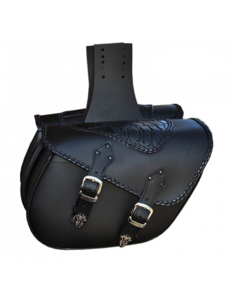 ALFORJAS PIEL ALHAMA TRENZADO COCO UNIVERSAL