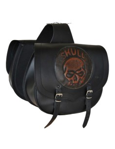 ALFORJA PIEL SPARTA SKULL UNIVERSAL