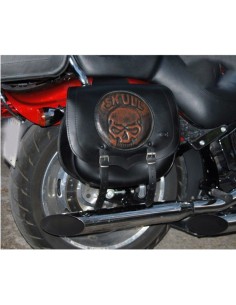ALFORJA PIEL SPARTA SKULL UNIVERSAL