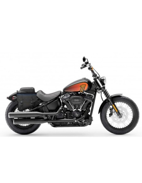 ALFORJA PIEL HERCULES BÁSICA HD SOFTAIL STREET BOB 114