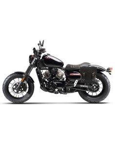 ALFORJA PIEL ADRIANO BASICA PARA HYOSUNG AQUILA GV 125 BOBBER