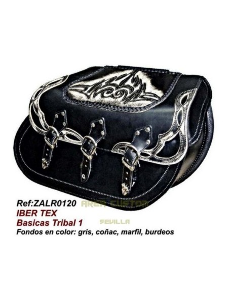 ALFORJAS IBER RIGIDAS TEX TRIBAL UNO FONDO MARFIL