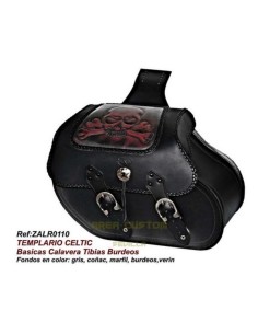 ALFORJAS TEMPLARIO RIGIDAS CELTIC BASICAS CALAVERA TIBIAS FONDO 