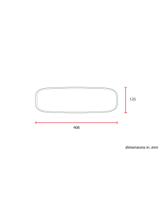 GUARDABARROS DELANTEROS UNIVERSALES NARANJA-ROJO 125 X 408 MM