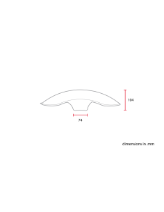 GUARDABARROS DELANTEROS UNIVERSALES NARANJA-BLANCO 140 X 408 MM