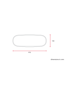 GUARDABARROS DELANTEROS UNIVERSALES NARANJA-VERDE 150 X 416