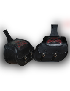 ALFORJAS TEMPLARIO RIGIDAS CELTIC BASICAS CALAVERA TIBIAS FONDO 