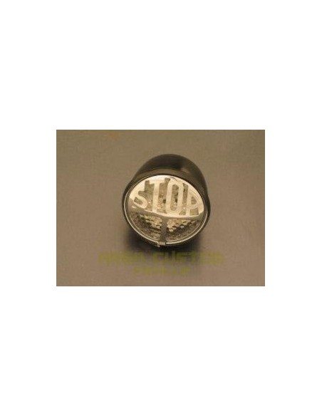 PILOTO TRASERO LED NEGRO/CROMADO CON LUZ DE MATRICULA HOMOLOGADO