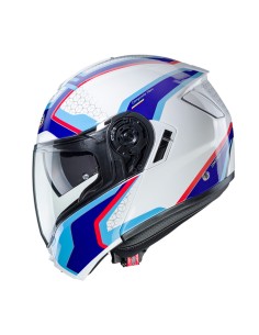 CASCO MODULAR CABERG LEVO SONAR BLANCO-AZUL-CELESTE-ROJO