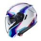 CASCO MODULAR CABERG LEVO SONAR BLANCO-AZUL-CELESTE-ROJO