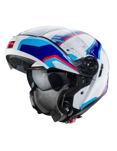 CASCO MODULAR CABERG LEVO SONAR BLANCO-AZUL-CELESTE-ROJO