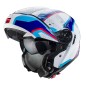 CASCO MODULAR CABERG LEVO SONAR BLANCO-AZUL-CELESTE-ROJO