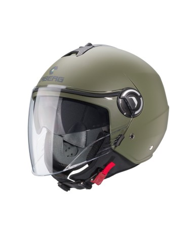 CASCO JET CABERG RIVIERA V4 VERDE MILITAR MATE CASCO JET CABERG RIVIERA V4 VERDE MILITAR MATE