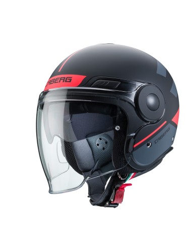 CASCO JET CABERG UPTOWN LOFT NEGRO MATE - ANTRACITA - NARANJA FL CASCO JET CABERG UPTOWN LOFT NEGRO MATE - ANTRACITA - NARANJA FL