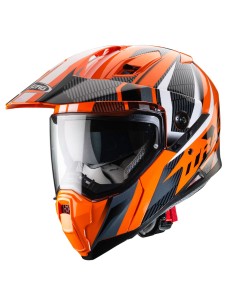 CASCO INTEGRAL CABERG XTRACE SAVANA NARANJA-NEGRO-ANTRACITA