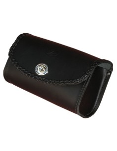 BOLSO PANTALLA CUSTOM TRENZADO NEGRA 22X12X8CM
